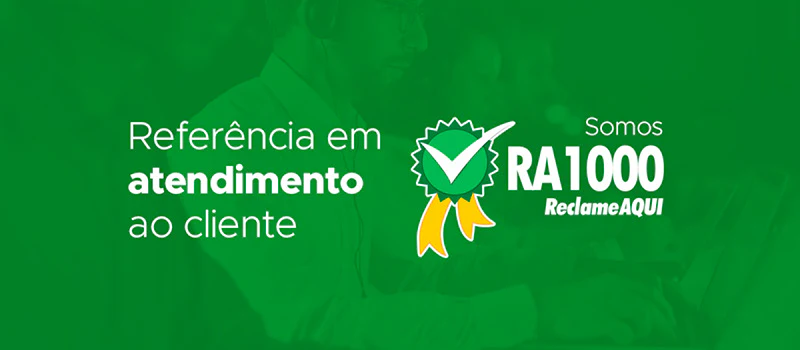 Somos RA1000 ReclameAQUI - Referência em atendimento ao cliente